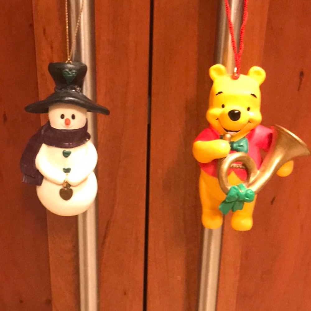 2 Christmas ornaments (3 items for $15)